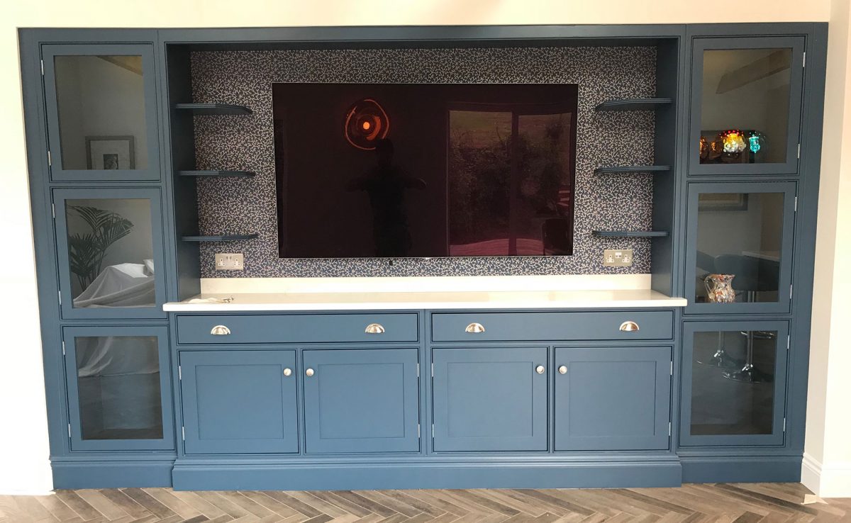 Bespoke TV Media Display Unit Designed & Built by Rao Furniture