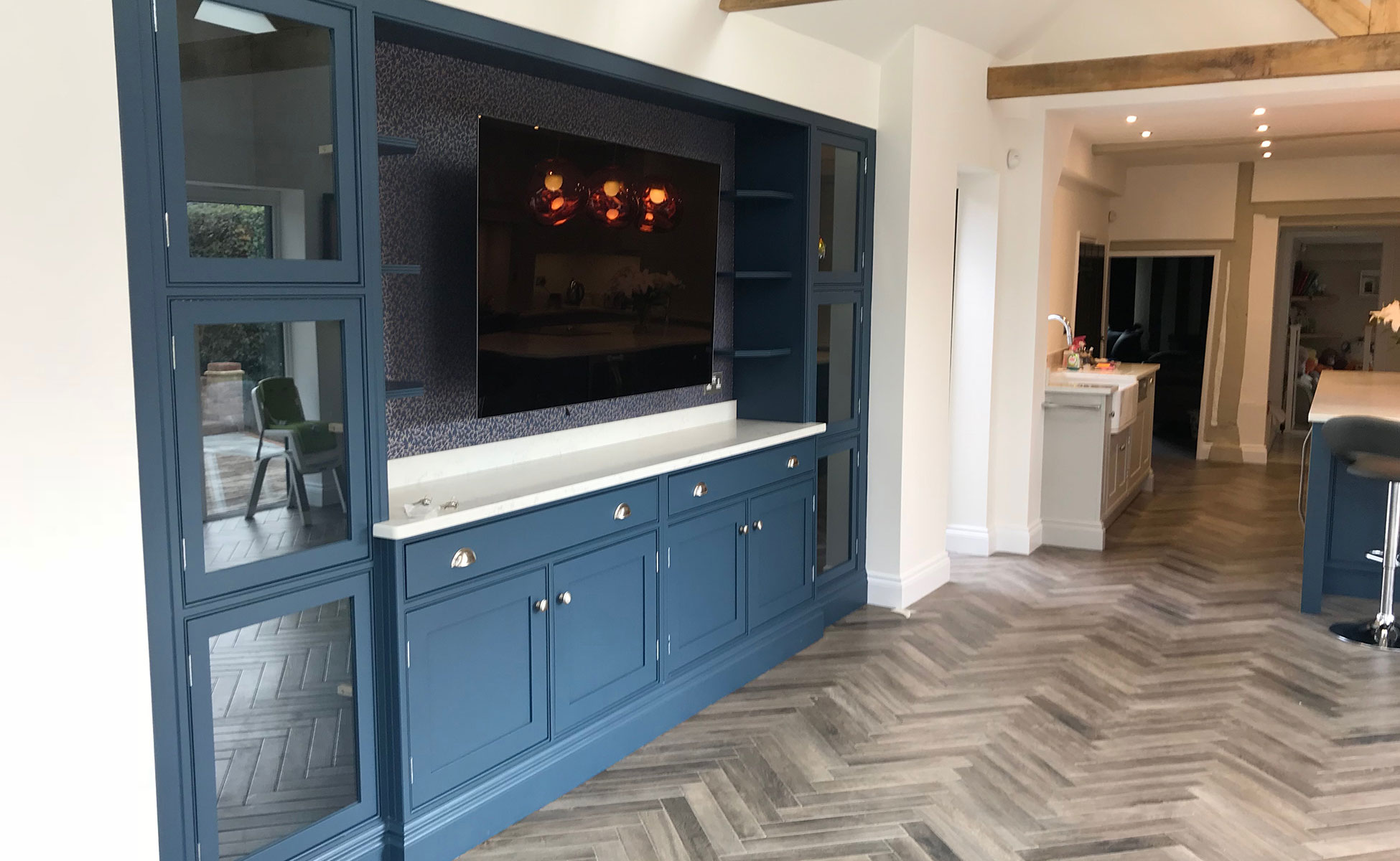 Bespoke TV Media Display Unit Designed & Built by Rao Furniture