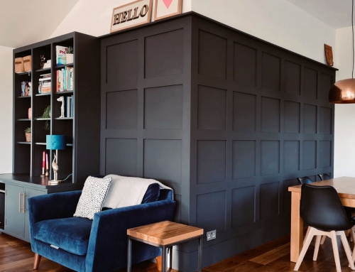 Family Room Panelling and Bookcase