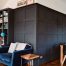 Family room bespoke bookcase and panelling by Rao Furniture